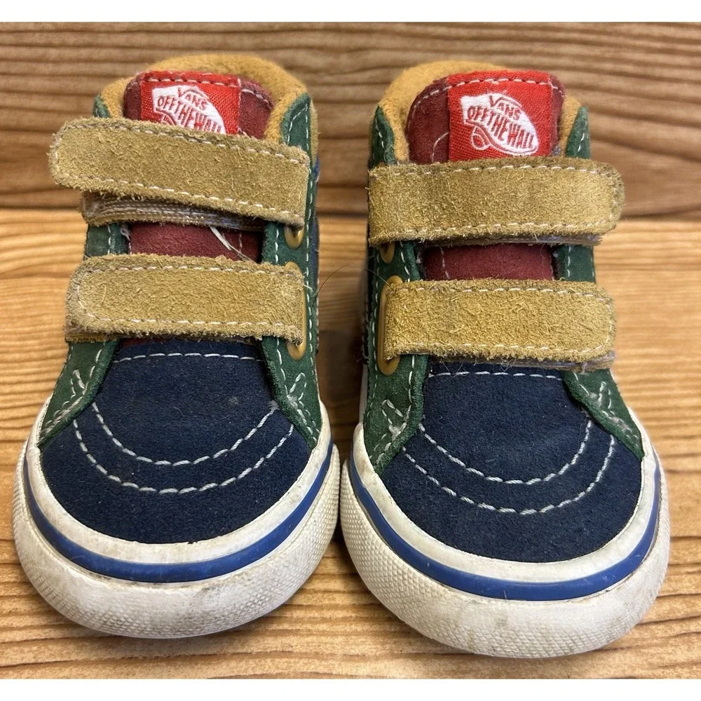 VANS Sk8 Mid Reissue V‎ MTE-1 Baby Boots Sneakers Brown Multi Color Size 4